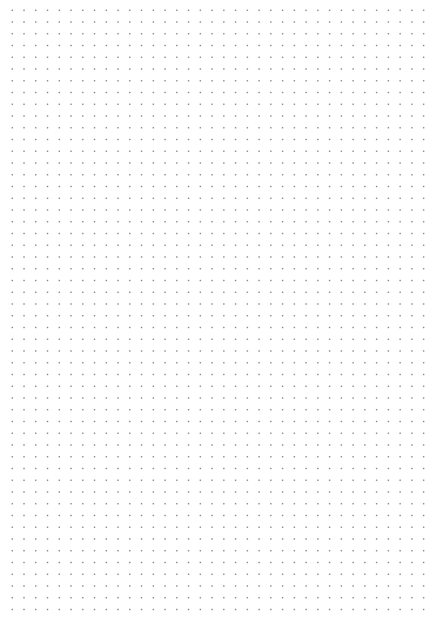 A4 点阵纸 - A4 (2480×3508) free template